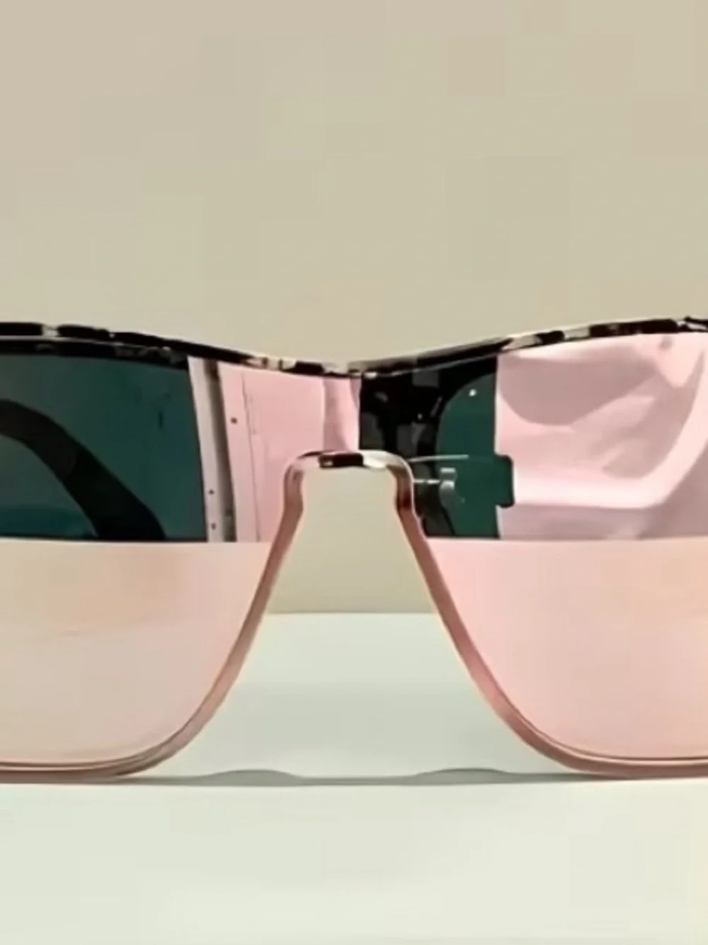 Reflective lenses Rose Tortoise Sunglasses